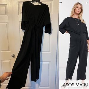 ASOS Maternity tie waist casual jumpsuit